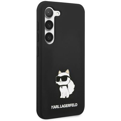 4. Karl Lagerfeld Silicone Choupette Case for Samsung Galaxy S23 - Black