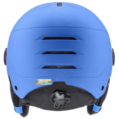 2. Kids' ski helmet UVEX Rocket jr. Visor blue matt