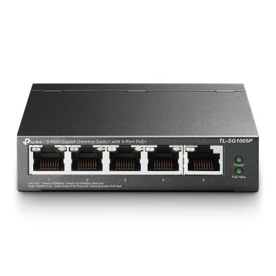 11. Switch TP-LINK TL-SG1005P (5x 10/100/1000Mbps)