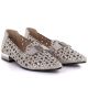 3. Women's leather openwork taupe shoes Vinceza 99205