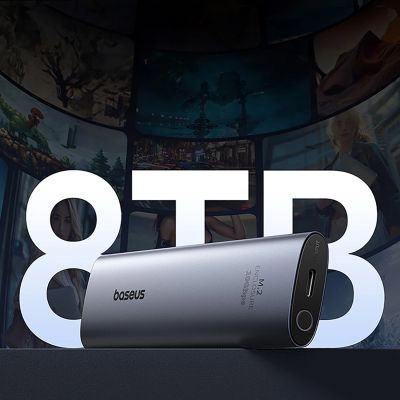 13. Baseus FlyJoy M.2 NVMe 10Gb/s SSD Caddy - Gray