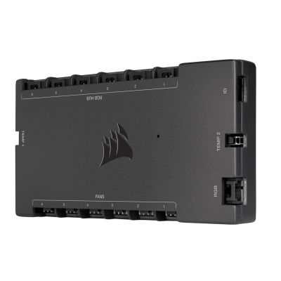 5. Corsair iCUE Commander Core XT RGB Controller, 6-Channel Fan Speed, Black