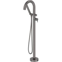Freestanding bathtub faucet with shower set