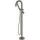 Freestanding bathtub faucet with shower set