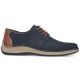 2. Rieker 05226-14 navy blue openwork leather shoes