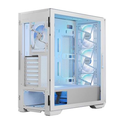 6. MODECOM HORIZON ARGB FLOW MIDI USB TYPE-C CASE WHITE