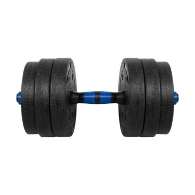 4. Bituminous adjustable dumbbells with connector 2x10kg REBEL ACTIVE