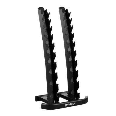 5. HPT POLYURETHANE DUMBBELL SET 2 x 1 - 10 KG (110 KG) + STR37 HMS STAND