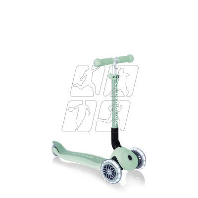 10. 3-wheel scooter Globber Foldable Lights ECOlogic Pistachio Jr 692-505