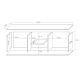 4. TV cabinet SOHO 180x43x37 cashmere+black
