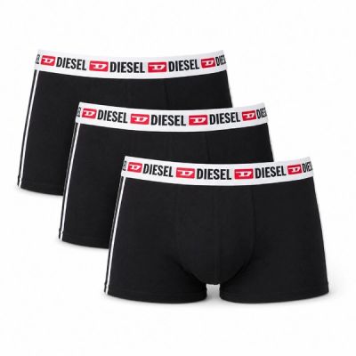 Diesel Men Shawn 3-Pack Boxer Briefs Black Fashion Cotton