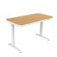 Activejet ET119W-C electric height-adjustable desk, white/oak. Tabletop dimensions: 140 x 70 cm.