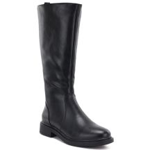 Women's leather boots, classic black Sergio Leone KZ-528-S