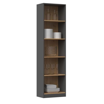 2. R50 bookcase 50x30xH181 anthracite/artisan