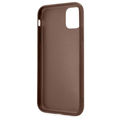 7. Guess 4G Metal Gold Logo Case for iPhone 11 / Xr 6.1" - Brown