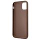 7. Guess 4G Metal Gold Logo Case for iPhone 11 / Xr 6.1" - Brown