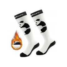 Qunature White Panda Winter Socks, Size 28–31