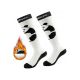 Qunature White Panda Winter Socks, Size 28–31