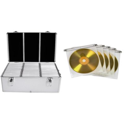 4. MediaRange BOX77 CD Cases Boxed 500 Discs Silver