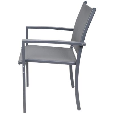 13. GARDEN CHAIR 57X57X88CM TEXTLINE SET OF 2