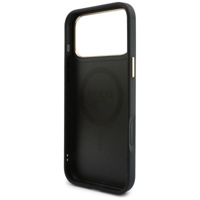7. Guess 4G MagSafe Wallet Case for iPhone 18 Pro / 17 Pro – Black