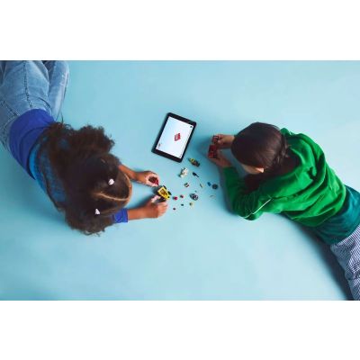 8. LEGO CITY 60458 Pizza vs. Fire Truck Racer Set