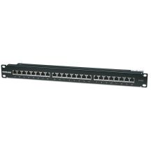 Intellinet Patch panel 19'' 24 ports STP cat. 6 black