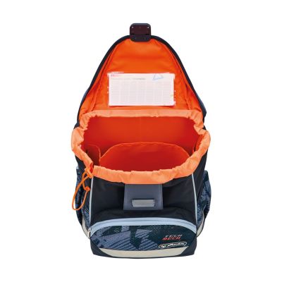 7. Herlitz UltraLight Plus TechMech School Backpack Set Boy Polyester Blue, Orange
