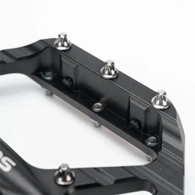 5. Rockbros C700 Reflective Aluminum Platform Bicycle Pedals - Black