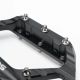 5. Rockbros C700 Reflective Aluminum Platform Bicycle Pedals - Black