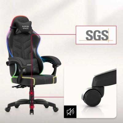8. Huzaro Force 2.7 RGB Black Gaming Chair