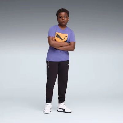 2. Puma BMW MMS Kids' Sweatpants Black Comfortable Sporty Style