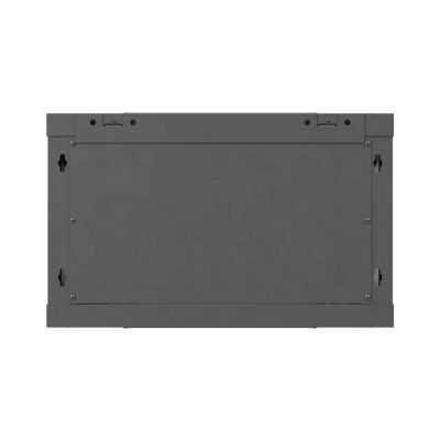 6. Lanberg 19" 6U 600x600 black wall-mounted rack cabinet with perforated doors (flat pack)