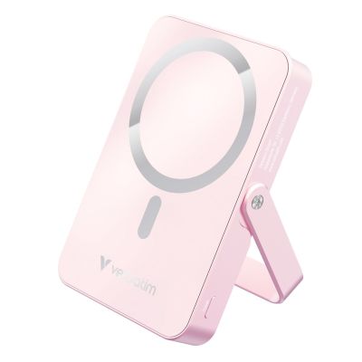 Verbatim Charge 'n' Go Magnetic Wireless Lithium Polymer (LiPo) 10000 mAh Wireless Charging Pink