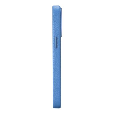 7. iCarer Litchi Premium Leather Case iPhone 14 Pro Max Magnetic Leather Case with MagSafe Light Blue (WMI14220712-LB)