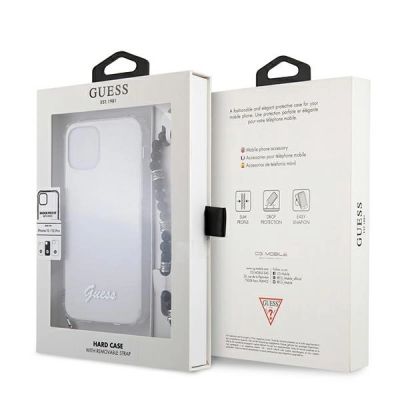 8. Guess GUHCP12MKPSBK iPhone 12/12 Pro 6.1" Transparent hardcase Black Pearl