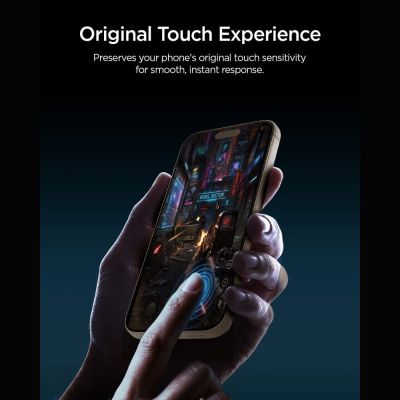 8. Spigen Glas.tR EZ Fit Pro HD AC 2-Pack Tempered Glass for iPhone 18 Pro / 17 Pro / 17 / 16 Pro