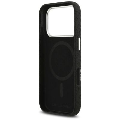 7. Karl Lagerfeld FW Stamped Karl MagSafe Case for iPhone 17 Pro - Black
