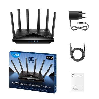 3. CUDY WR11000 2.5G Wi-Fi 7 Tri-band router