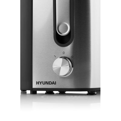 3. Hyundai JE 337II Centrifugal Juicer 400W Black, Stainless Steel