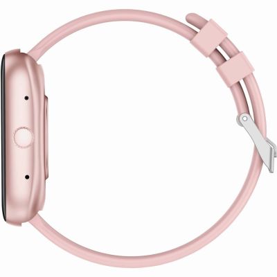6. GRAVITY GT18-2 Women's Smartwatch Pink Silicone Strap + White Strap
