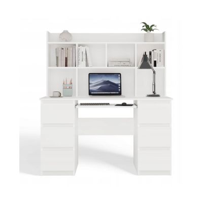 4. KUBA DESK SET + WHITE EXTENSION
