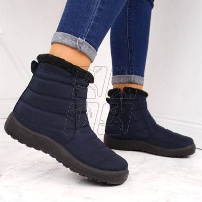 2. Waterproof snow boots with zipper NEWS W EVE181B navy blue