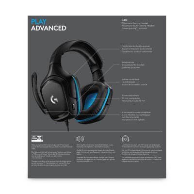 7. Logitech 981-000770 Headphones with Microphone (Black)