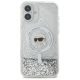 3. Karl Lagerfeld Liquid Glitter Karl Head Magsafe iPhone 16 Case - Clear