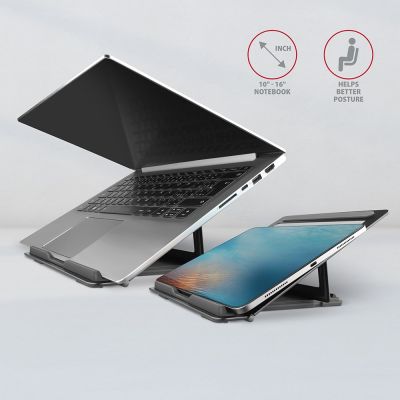 5. Axagon STND-L Laptop Stand Notebook Stand Gray 40.6 cm (16")