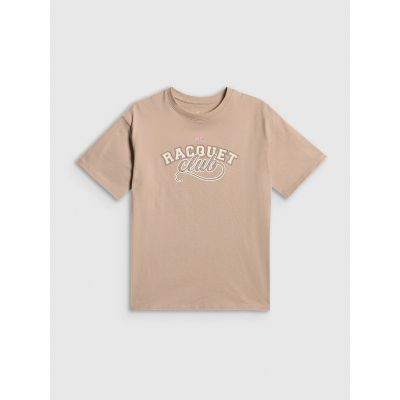 6. Oversized T-shirt with print for girls 4F 4FJRAW26TTSHF4242-83S