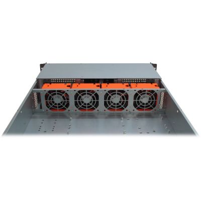 6. Inter-Tech 2U-20255 Rack Black, Stainless Steel
