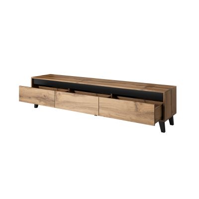 2. NORD TV cabinet 185cm Wotan oak/anthracite