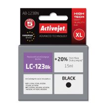 Activejet AB-123BN Ink (replaces Brother LC123BK/121BK; Supreme; 15 ml; black)
